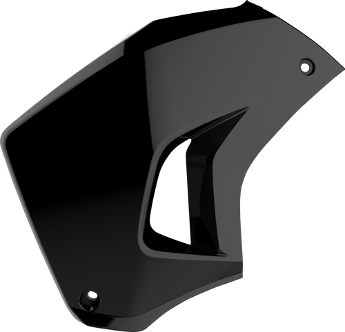 POLISPORT 8420100001 Radiator Cover - Left - Black - Kawasaki - KLR '08-'18 - Left Black Kawasaki KLR '08-'18
