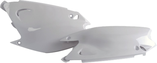 POLISPORT 8601100002 Side Panels - White - Kawasaki - KX '03-'08 - White Kawasaki KX '03-'08