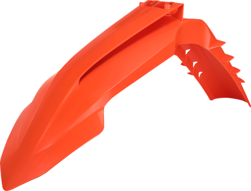 POLISPORT 8685700001 Front Fender - Orange - KTM - EX/SX/XC '23-'26 - Orange KTM EX/SX/XC '23-'26
