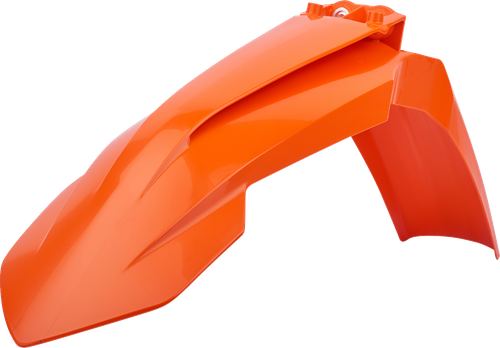 POLISPORT 8574200001 Front Fender - Orange - KTM - EX/SX/XC '16-'23 - Orange KTM EX/SX/XC '16-'23