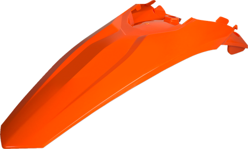 POLISPORT 8595400007 Rear Fender - '13-'15 OEM Orange - KTM - EX/SX/XC '11-'16 - '13-'15 OEM Orange KTM EX/SX/XC '11-'16