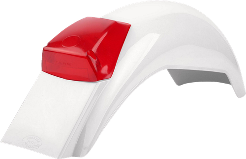 POLISPORT 8555700008 Rear Fender - Enduro - White - Enduro White