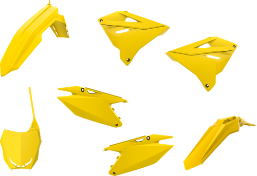 POLISPORT 90868 Standard Body Kit - Restyle - Yellow - Suzuki - RM '01-'08 - Restyle Yellow Suzuki RM '01-'08