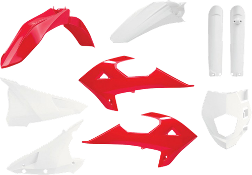 POLISPORT 91030 Full Body Kit - Red/White OEM - Gas Gas - EC '18-'20 - Red/White OEM Gas Gas EC '18-'20