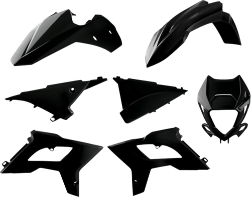 POLISPORT 91087 Standard Body Kit - Restyle - Black - Beta - Enduro-RR '13-'17 - Restyle Black Beta Enduro-RR '13-'17