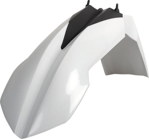 POLISPORT 8568700008 Front Fender - White OEM - KTM - EX/SX/XC '07-'13 - White OEM KTM EX/SX/XC '07-'13