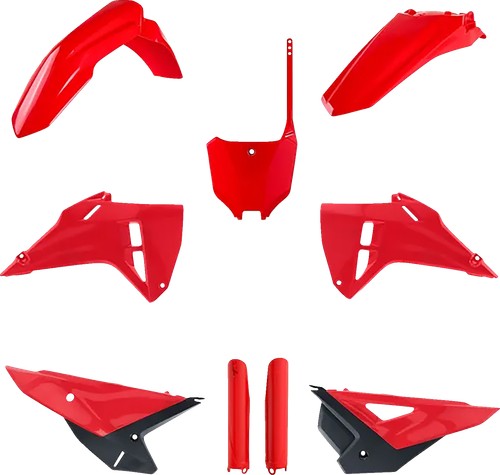 POLISPORT 91598 Full Body Kit - Black/Red OEM - Honda - CRF '25-'26 - Black/Red OEM Honda CRF '25-'26