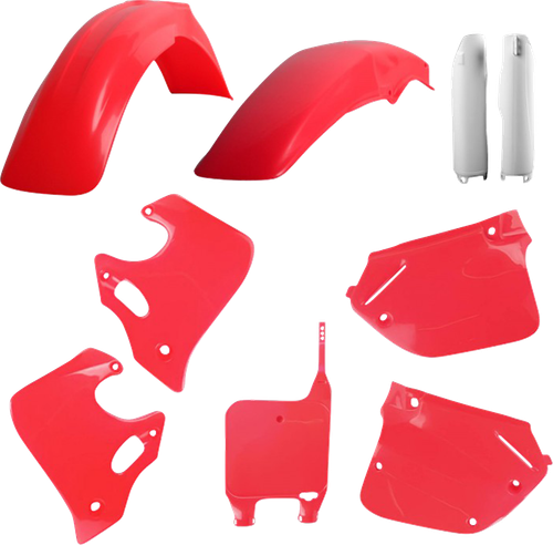 POLISPORT 91328 Full Body Kit - White/Red OEM - Honda - CR '92-'94 - White/Red OEM Honda CR '92-'94