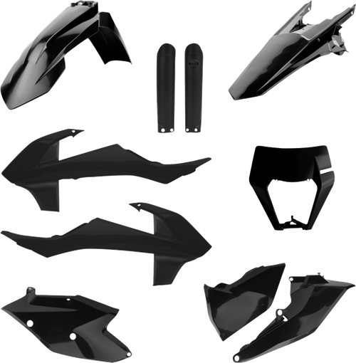 POLISPORT 91471 Full Body Kit - Black - KTM - E/XC '17-'19 - Black KTM E/XC '17-'19