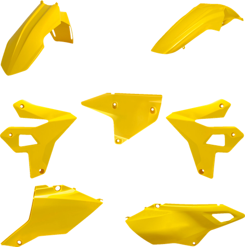 POLISPORT 91588 Standard Body Kit - Restyle - Yellow - Suzuki - DRZ '00-'24 - Restyle Yellow Suzuki DRZ '00-'24