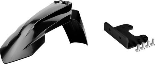 POLISPORT 90736 Front Fender and Adapter Kit - Black - KTM - SX/EX '07-'13 - Black KTM SX/EX '07-'13