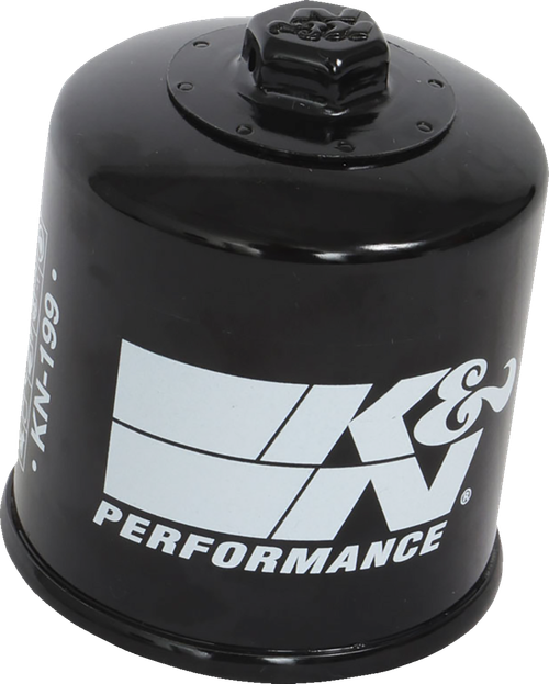 K & N KN-199 Oil Filter - Black - Indian/Polaris - Black Indian/Polaris