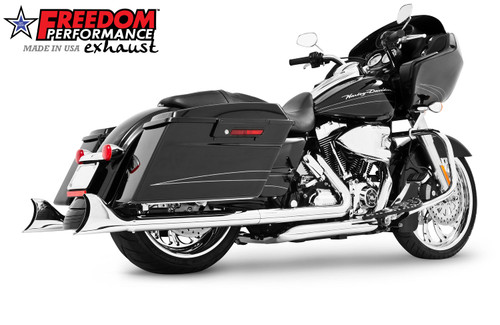 Freedom Performance HARLEY TOURING SHARKTAIL 2.125" SLIP-ONS "NO HEAT-SHIELDS" *FITS 95-16 YEARS ONLY* BUNDLE