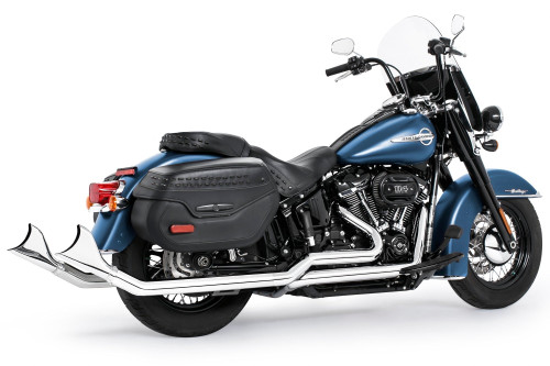 Freedom Performance HARLEY SOFTAIL 2.5" UPSWEPT TRUE-DUAL COMPLETE SYSTEM M8 ONLY BUNDLE *NOT FOR WIDE TIRE BIKES