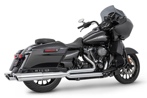 Freedom Performance HARLEY TOURING 4.5" 2 STEPPED UNION 2-INTO-1 SYSTEM with LEFT SIDE GHOST PIPE 2017-PRESENT (SPECIAL ORDER)