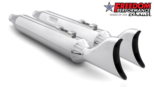 Freedom Performance HARLEY TRIKE SHARKTAIL & RACING 4" SLIP-ONS Bundle - HD01419-TRIP - 2022-PRESENT CHROME (TRI KIT REQUIRED IF YOU HAVE FPE HEADERS ONLY) / SHARKTAIL / CHROME