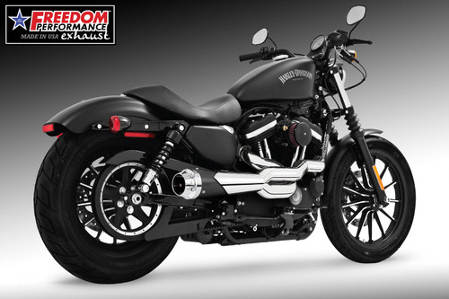 Freedom Performance HARLEY SPORTSTER 2-INTO-1 "HIGH" AMERICAN OUTLAW 1986-2022 - HD01428 - 2004-PRESENT / COMBO CHROME / CHROME