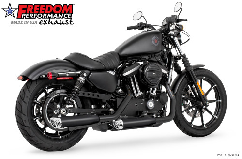 Freedom Performance HARLEY SPORTSTER 3.25" SLIP-ONS 2004-2022 BUNDLE - HD01711 - 2014 to 2022 BLACK / RACING / CHROME