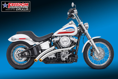Freedom Performance HARLEY M8 NARROW SOFTAIL RADICAL RADIUS 2018-PRESENT BUNDLE - HD01728 - CHROME / STRAIGHT / SOLID GOLD