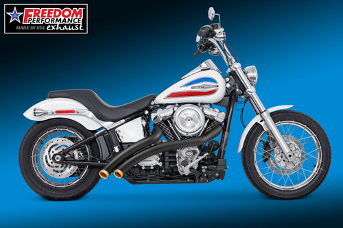 Freedom Performance HARLEY M8 NARROW SOFTAIL RADICAL RADIUS 2018-PRESENT BUNDLE - HD01729 - BLACK / STRAIGHT / SCULPTED GOLD
