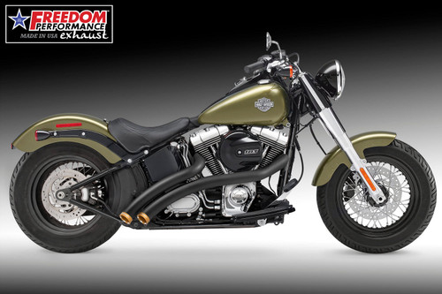 Freedom Performance HARLEY SOFTAIL ROCKER & BREAKOUT RADICAL RADIUS 2007-2017 BUNDLE - HD01743 - BLACK / STRAIGHT / SCULPTED GOLD