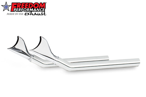 Freedom Performance HARLEY TOURING 2.5" SLIP-ONS *CHECK DESCRIPTION FOR YEAR FITMENTS* BUNDLE - HD01745 - UPSWEPT CHROME / SHARKTAIL / CHROME