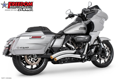 Freedom Performance HARLEY TOURING SHARP CURVE RADIUS 1995-PRESENT BUNDLE - HD01861 - 2017-PRESENT CHROME / STRAIGHT / SCULPTED GOLD