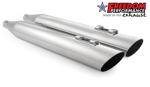 Freedom Performance HARLEY TOURING 4" INVERSE AND CLASSIC SLIP-ONS 1995-PRESENT - HD01907 - 2017-PRESENT / CLASSIC / CHROME