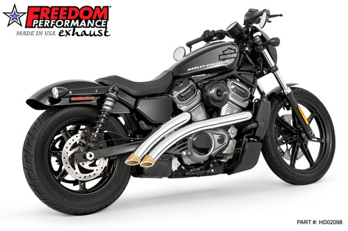 Freedom Performance HARLEY NIGHTSTER RADICAL RADIUS Fits '21 to Present BUNDLE - HD02098 - CHROME / SLASH / SCULPTED GOLD