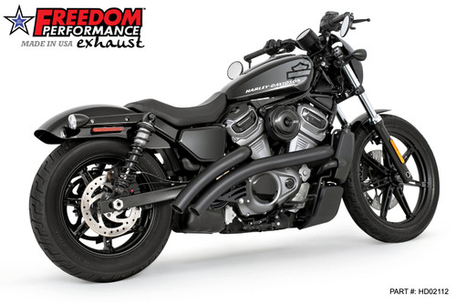 Freedom Performance HARLEY NIGHTSTER RADICAL RADIUS Fits '21 to Present BUNDLE - HD02112 - BLACK / STRAIGHT / PITCH BLACK
