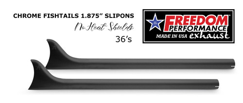Freedom Performance HARLEY TOURING FISHTAILS 1.875" SLIP-ONS Check Description for Fitments bundle - HD02217-17 - BLACK / 36's / HD TOURING 2017 to PRESENT ONLY FITS PART# HD00710 CHROME