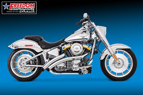 Freedom Performance HARLEY M8 WIDE SOFTAIL RADICAL RADIUS 2018-PRESENT BUNDLE - HD02873 - CHROME / STRAIGHT / GLOSSY BLACK