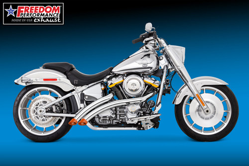 Freedom Performance HARLEY M8 WIDE SOFTAIL RADICAL RADIUS 2018-PRESENT BUNDLE - HD02878 - CHROME / SLASH / GLOSSY DUTCH ORANGE