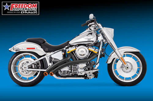 Freedom Performance HARLEY M8 WIDE SOFTAIL RADICAL RADIUS 2018-PRESENT BUNDLE - HD02882 - BLACK / STRAIGHT / GLOSSY DUTCH ORANGE