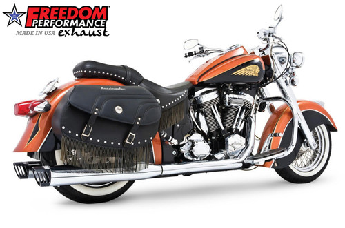 Freedom Performance INDIAN KING MOUNTAIN 5 STEPPED COMPLETE RACING TRUE-DUAL 2009-2013 (SPECIAL ORDER) - IN00003 - CHROME / SCULPTED BLACK