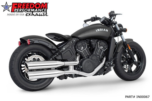 Freedom Performance INDIAN SCOUT-ROGUE-BOBBER-SIXTY-SPORT-TWENTY FREEDOM 4" SLIP-ONS 2014-2024 Bundle - IN00067 - CHROME / LIBERTY / CHROME