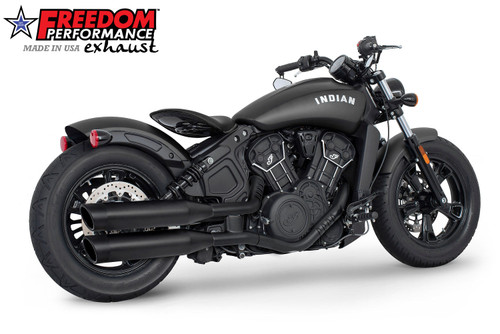 Freedom Performance INDIAN SCOUT-ROGUE-BOBBER-SIXTY-SPORT-TWENTY FREEDOM 4" SLIP-ONS 2014-2024 Bundle - IN00357 - BLACK / LIBERTY / PITCH BLACK
