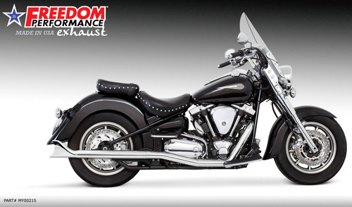 Freedom Performance YAMAHA ROADSTAR/1600/SILVERADO SHARKTAIL COMPLETE TRUE-DUAL FULL SYSTEM - 1999 to 2014 BUNDLE