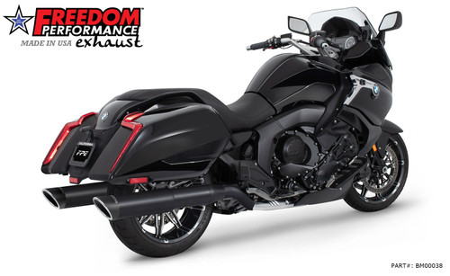 Freedom Performance BMW K 1600 B GRAND AMERICA 2-STEP 4.5" FREEDOM SLIP-ONS 2017-PRESENT BUNDLE - BM00038 - BLACK / SLASH / SCULPTED BLACK