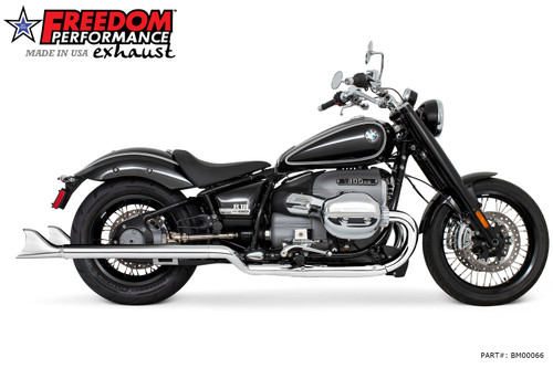 Freedom Performance BMW R 18 2.5" SHARKTAIL SLIP-ONS 2020-PRESENT - BM00066 - CHROME / 36's