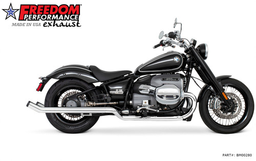 Freedom Performance BMW R 18 2.5" FREEDOM SLIP-ONS ONLY 2020-PRESENT - BM00084 - CHROME 33" / SLASH / PITCH BLACK