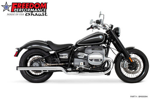 Freedom Performance BMW R 18 2.5" FREEDOM SLIP-ONS ONLY 2020-PRESENT - BM00094 - CHROME 36" / STRAIGHT / PITCH BLACK