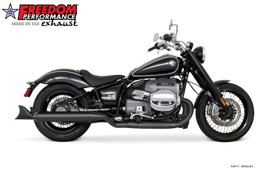 Freedom Performance BMW R 18 4" FREEDOM SLIP-ONS ONLY! 2020-PRESENT BUNDLE - BM00183 - STANDARD BLACK / 4" SHARKTAIL / BLACK