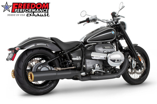 Freedom Performance BMW R 18 2-STEP 4.5" FREEDOM SLIP-ONS ONLY! 2020-PRESENT BUNDLE - BM00192 - BLACK / STRAIGHT / SCULPTED GOLD
