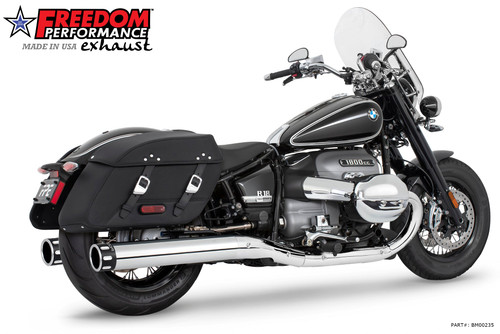 Freedom Performance BMW R 18 CLASSIC BAGGER 4" SLIP-ONS ONLY! 2020-PRESENT BUNDLE - BM00235 - CHROME / EAGLE / SCULPTED BLACK