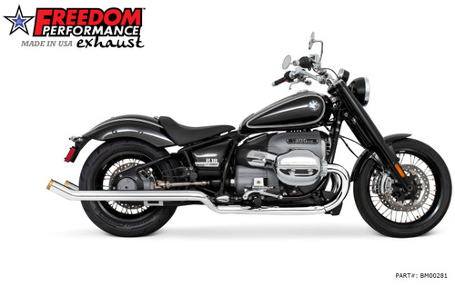 Freedom Performance BMW R 18 2.5" FREEDOM SLIP-ONS ONLY 2020-PRESENT - BM00283 - BLACK UPSWEEPS / STRAIGHT / CHROME