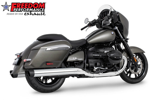 Freedom Performance BMW R 18 BAGGER B/TRANSCONTINENTAL/ROCTANE 4" EXTENDED SLIP-ONS ONLY! 2022-PRESENT BUNDLE - BM00310 - CHROME / LIBERTY / PITCH BLACK