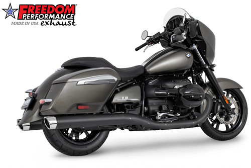 Freedom Performance BMW R 18 BAGGER B/TRANSCONTINENTAL/ROCTANE 4" EXTENDED SLIP-ONS ONLY! 2022-PRESENT BUNDLE - BM00313 - BLACK / LIBERTY / CHROME