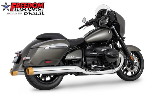 Freedom Performance BMW R 18 BAGGER B/TRANSCONTINENTAL/ROCTANE 4" EXTENDED SLIP-ONS ONLY! 2022-PRESENT BUNDLE - BM00322 - CHROME / EAGLE / SOLID GOLD