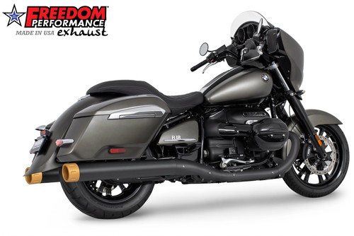 Freedom Performance BMW R 18 BAGGER B/TRANSCONTINENTAL/ROCTANE 4" EXTENDED SLIP-ONS ONLY! 2022-PRESENT BUNDLE - BM00327 - BLACK / EAGLE / SOLID GOLD